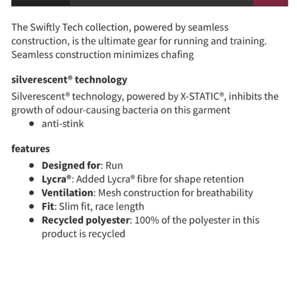 NWT Lululemon Swiftly Tech Long Sleeve 2.0 *Race Length White / White Size 8 - Picture 6 of 6